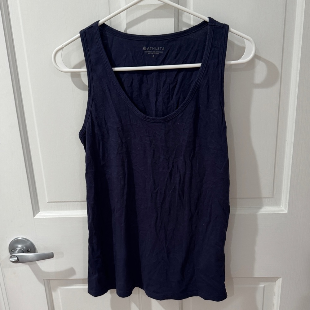 Athleta Dark Blue Women's Cotton Tank